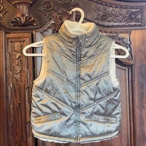 Silver vest with rhinestones 7/8